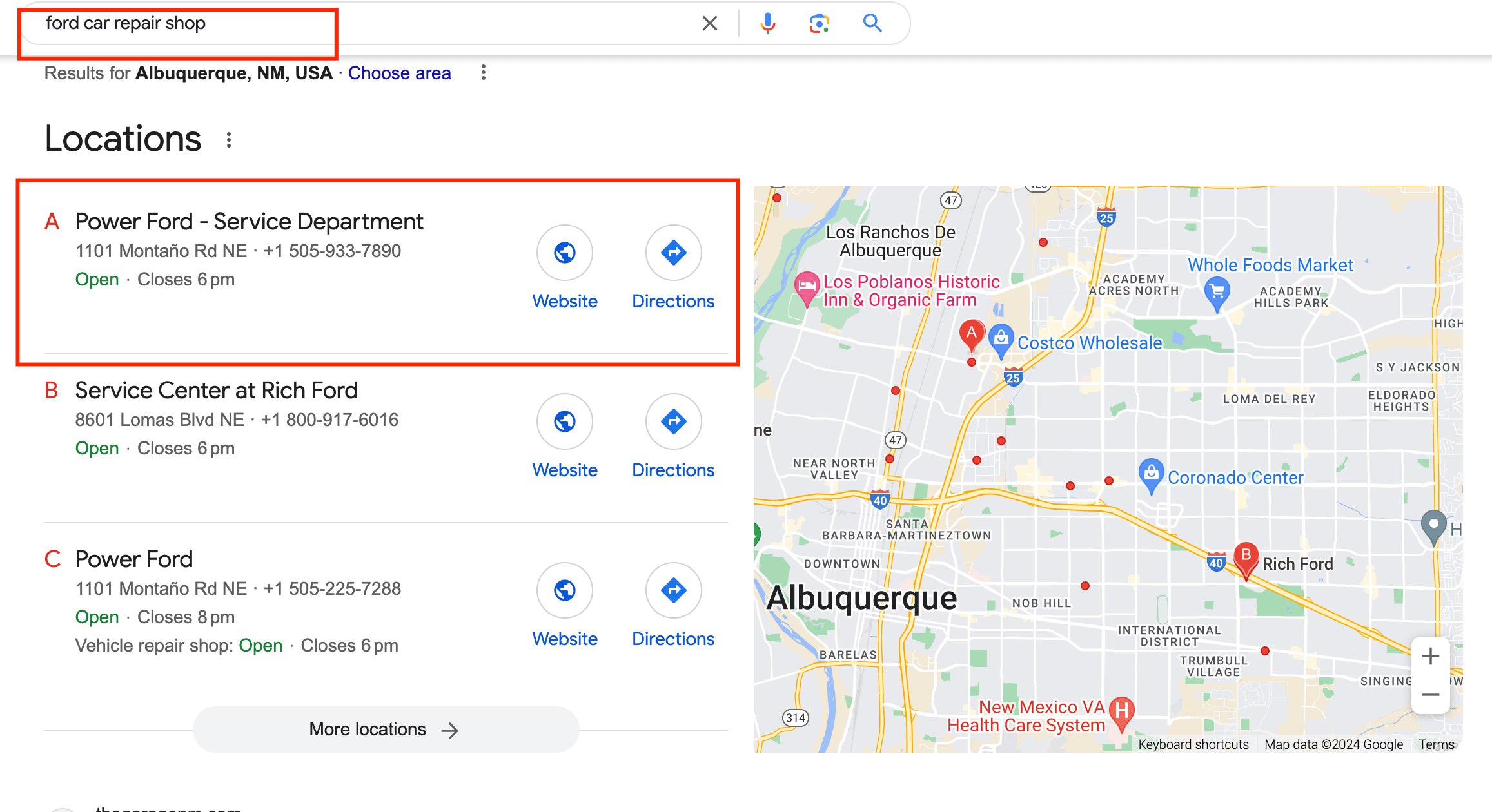 Google Map Citations Sample 1