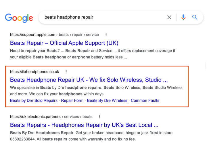 Result screenshot 3